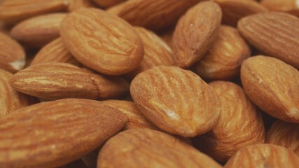 Almond macro footage with camera motion