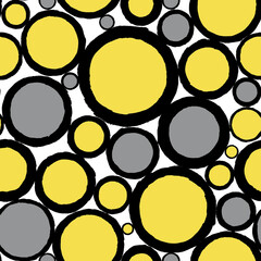 Hand drawn texture in grey and yellow colors of 2021 year