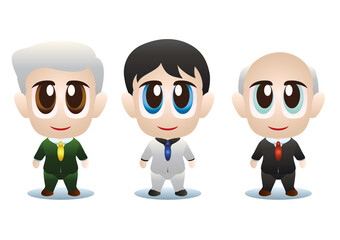 Fototapeta premium Chibiboys - Salary men