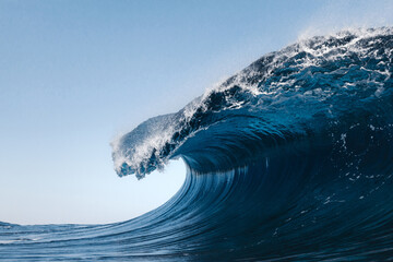 Wave breaking on a beach in Canary Islands