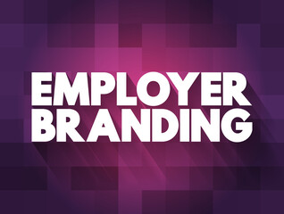 Employer Branding text quote, concept background