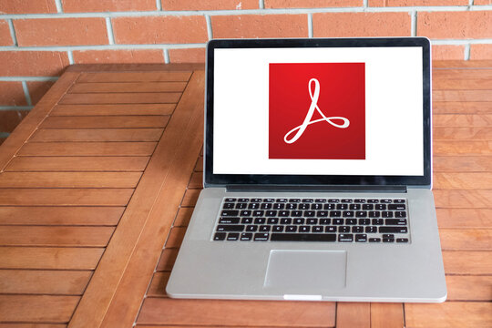 Adobe Acrobat logo editorial illustrative
