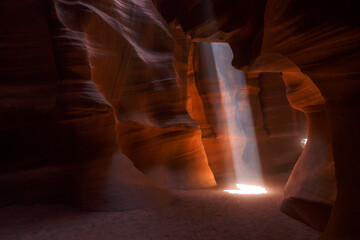 Landscape images of Antelope Canyon near Page, Arizona.