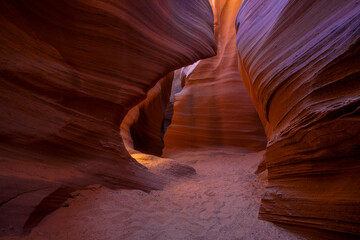 Landscape images of Antelope Canyon near Page, Arizona.