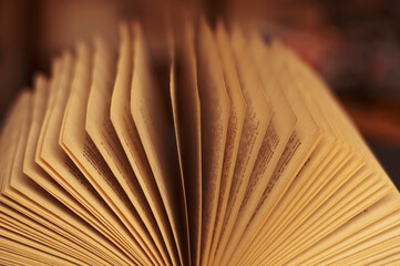 Book with old yellowed pages