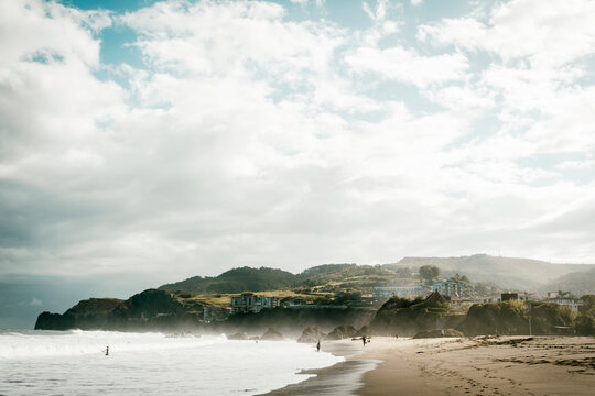 landscape of the basque country, Spain, Bilbao.