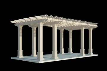 Fototapeta premium 3d Render Building Structure On Isolated