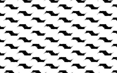 Rough, irregular texture composed of monochrome geometric elements. Overlay distressed grunge background. Abstract vector illustration. Isolated on white background. EPS10