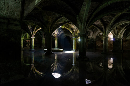 View of the Portuguese cistern at the the Portuguese City of Mazagan, in the coastal city of El Jadida, Morocco, Northern Africa.