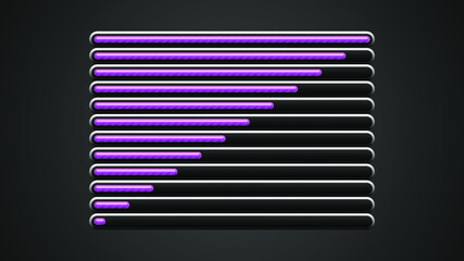 Set Collection Progress Loading Bar Vector Design Style