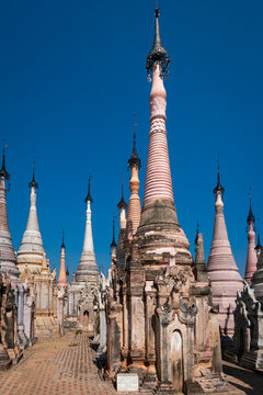 Kakku Pagodas (AKA Mwe Taw Kakku Pagodas Complex), Taunggyi District, Shan State, Myanmar