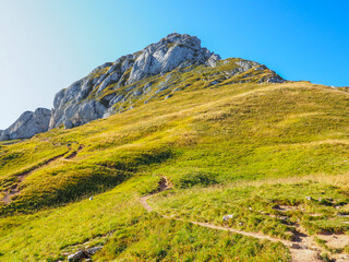Fototapeta premium Wandern auf den Hochiss - Rofangebirge