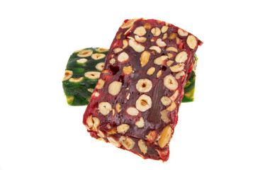 turkish marmalade with nuts isolated