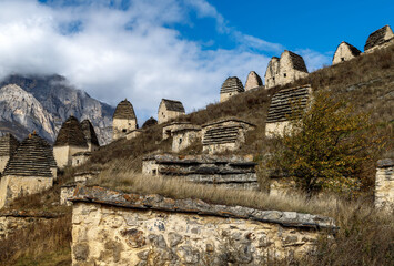 Fototapeta premium The city of the dead, Dargavs. Republic of North Ossetia. Russia