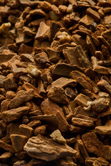 cassia cinnamon pieces macro close up