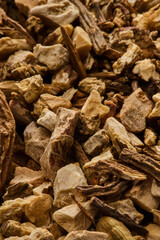 angelica root macro close up