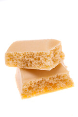 aerated chocolate isolated