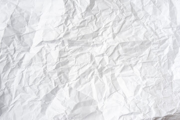 texture of crumpled white ist paper