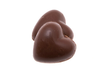 candy chocolate hearts isolated