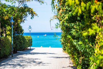 Naklejka premium Landscape at the sea in Greece