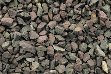 stones from the railway embankment