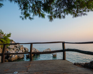 Landscape at the sea in Greece