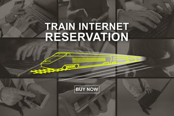 Concept of train internet reservation