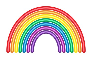 vector colorful rainbow arc