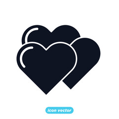 Obraz premium love icon . happy romantic, valentine's day symbol vector illustration