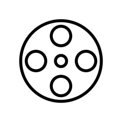 Fototapeta premium Movie simple icon outline