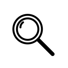 Search movie simple icon outline