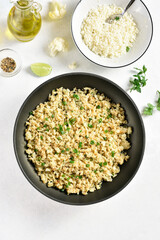 Roasted cauliflower rice