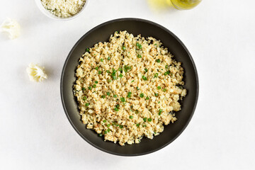 Roasted cauliflower rice