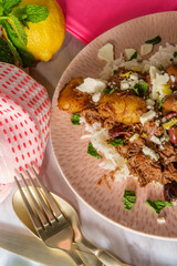 Greek Shredded Lamb Stew