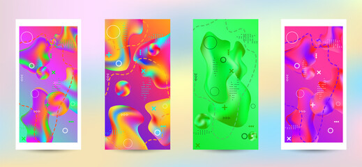 Creative fluid backgrounds from current forms to design a fashionable abstract cover