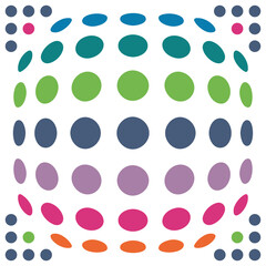 abstract logo design dots 1