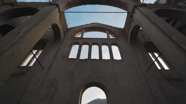 View of Hagios Georgios Church in Bilecik. 4K Footage in Turkey
