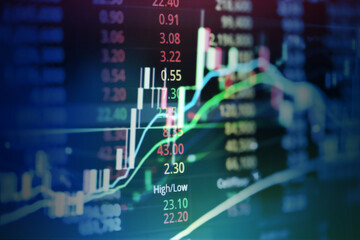 Fototapeta premium Abstract finance background