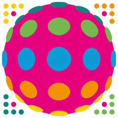 abstract logo design dots 3