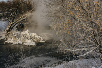 river in winter