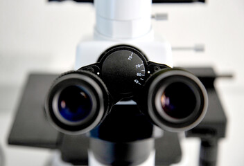 Details of a Medical Microscope close up image