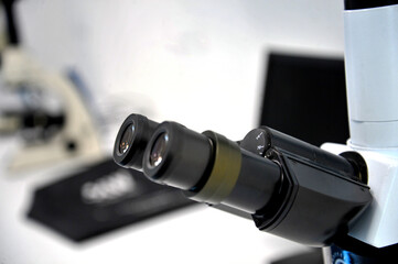 Details of a Medical Microscope close up image