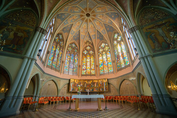 Fototapeta premium intérieur de l'église Oscar Fredrik, Göteborg, Suède
