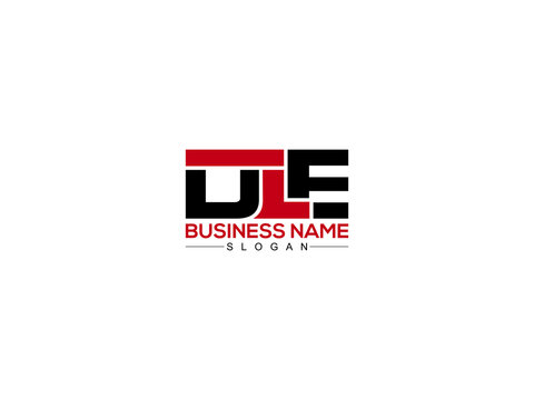 DLE Logo And Illustrations Design For Business