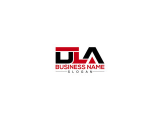 DLA Logo And Illustrations Design For Business - obrazy, fototapety, plakaty