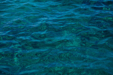 stains in the water from the sun