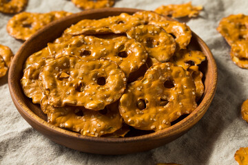 Homemade Salty Pretzel Crisps