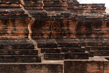 ruined Buddha Images in world heritage site Ayuthaya