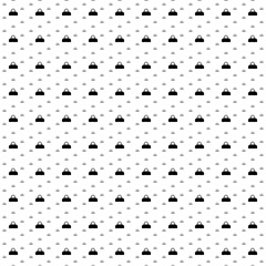Square seamless background pattern from geometric shapes are different sizes and opacity. The pattern is evenly filled with black sports bag symbols. Vector illustration on white background