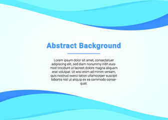 Stylish business blue wave presentation background